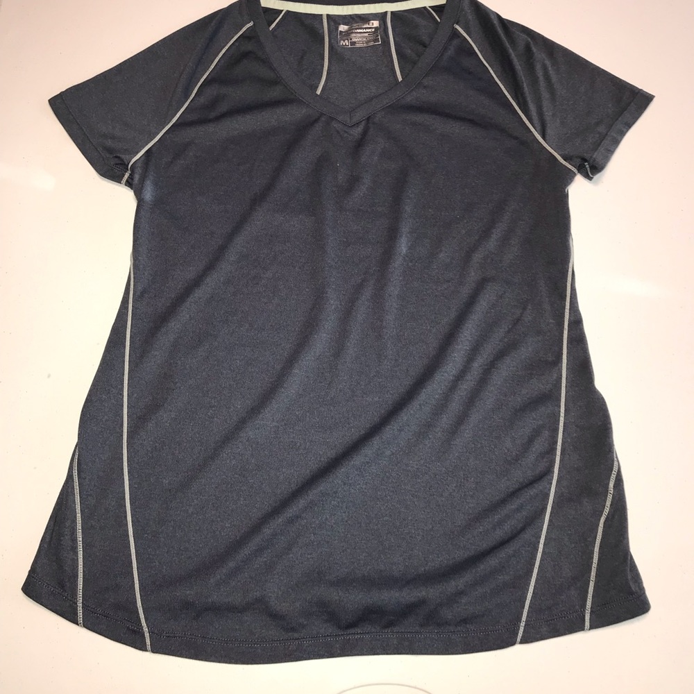 Layer 8 performance Qwik- dry medium v neck tshirt